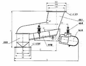 ZG系列電磁振動給煤機(jī)尺寸圖